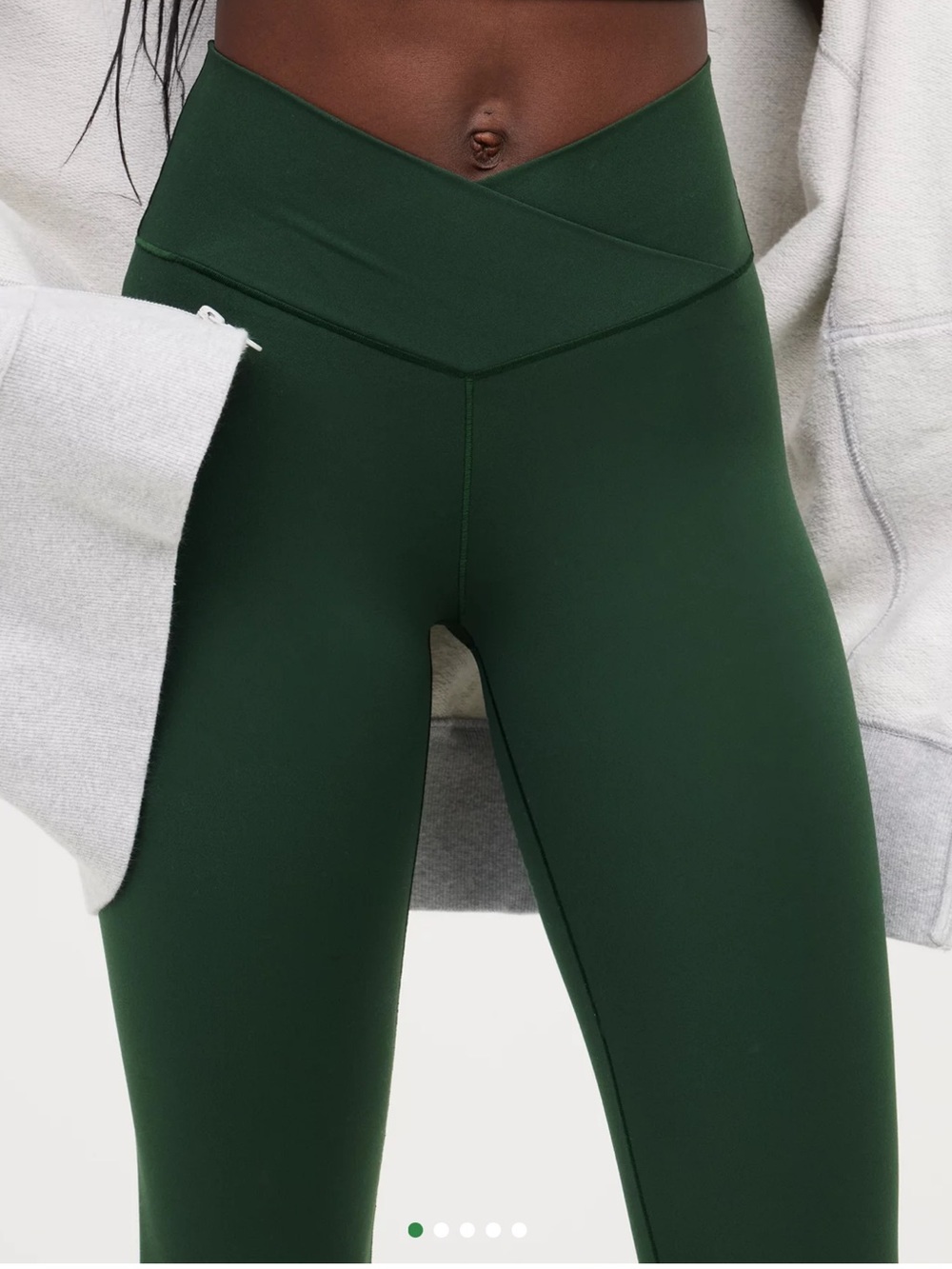 aerie Offline 7/8 Crossover Leggings in Sycamore Size M - Picture 3 of 8